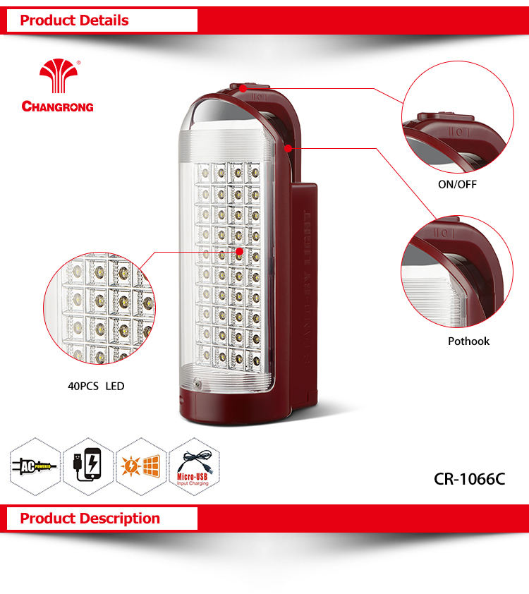 Rechargeable LED Emergency Lantern - Portable Light