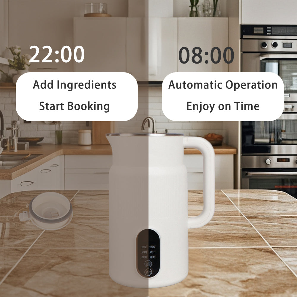 800ml Auto Milk Maker - for Soy/Oat/Coconut, Hot & Cold Function