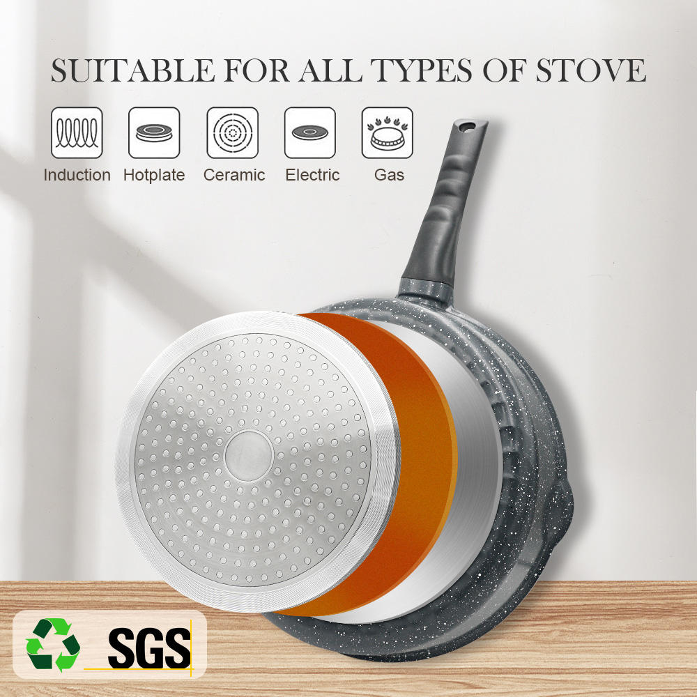 Induction Non-Stick Fry Pan - Detachable Handle, Cast Aluminum