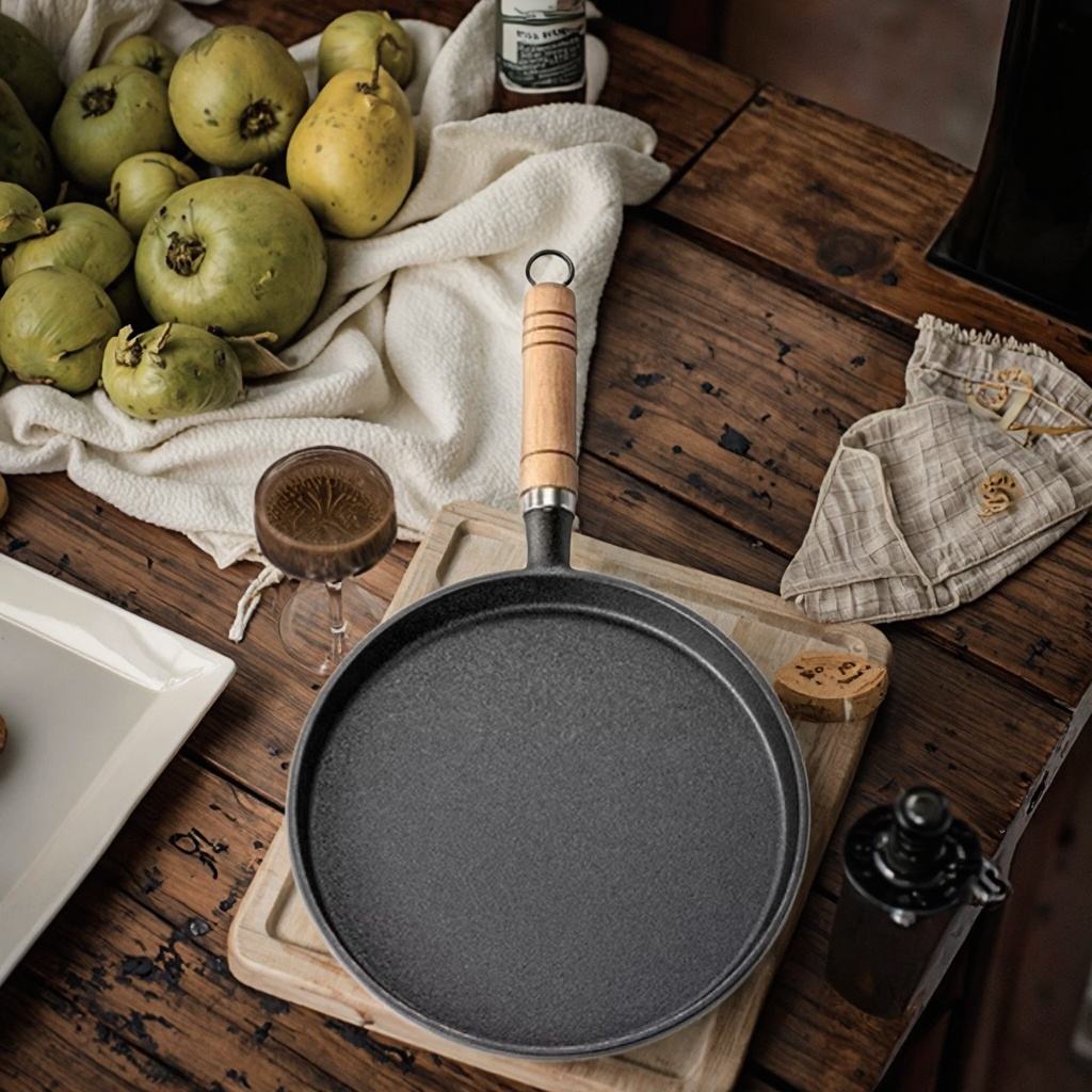 Cast Iron Skillet - Induction Compatible, Non-Stick & Coating-Free