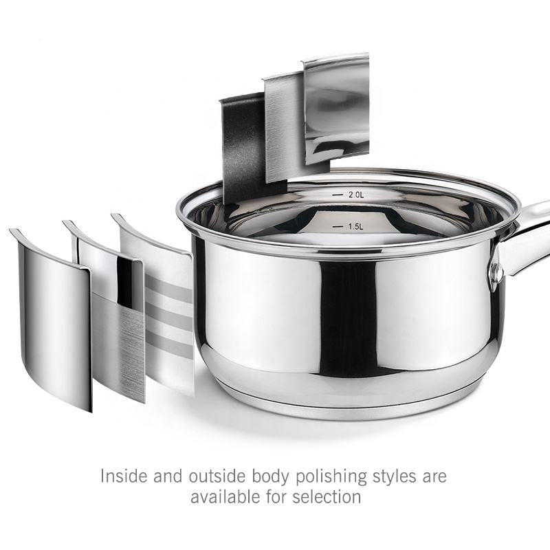 8-Piece Stainless Steel Pot Set with Lids - Soup & Stock Pots