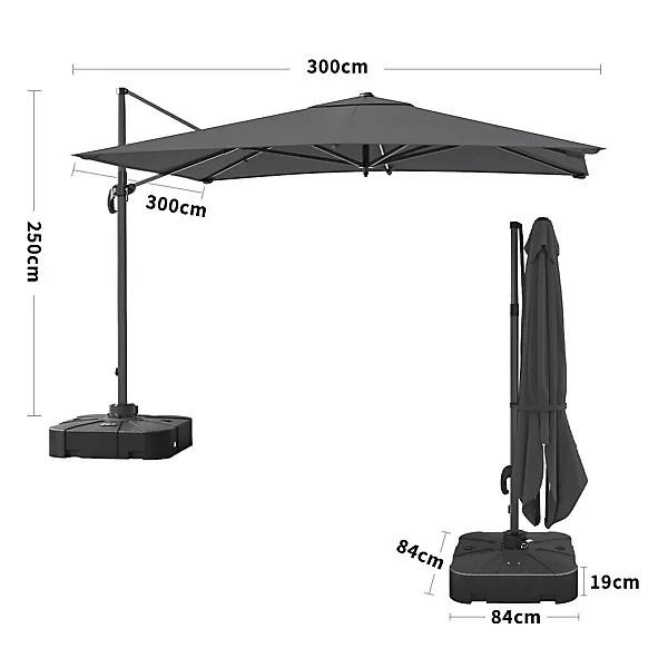 Commercial Aluminum Advertising Umbrella - for Hotels & Parks