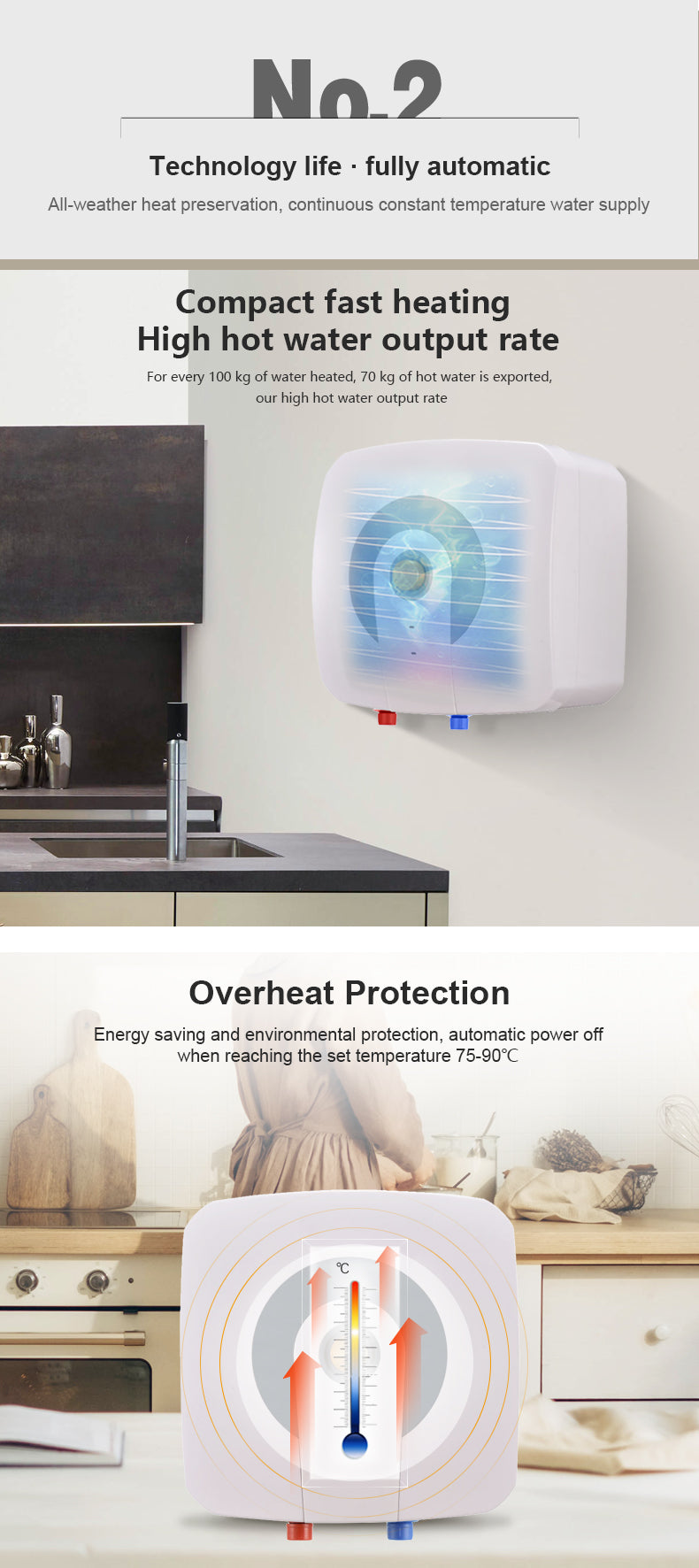 10L Electric Storage Water Heater - Low Price, Wholesale Custom 220V