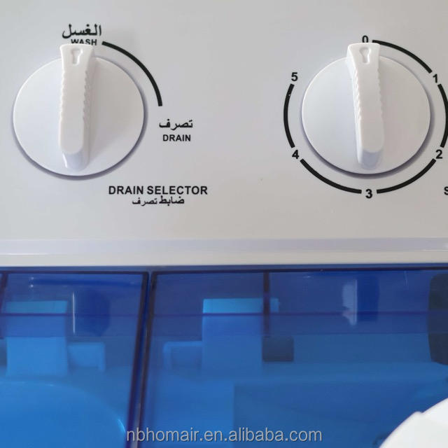 7kg Portable Twin Tub Washer - Semi-Auto, Compact Top Load