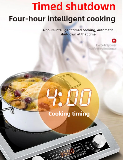 Wholesale 3500W Commercial Induction Cooker - Stainless Steel, Knob Control