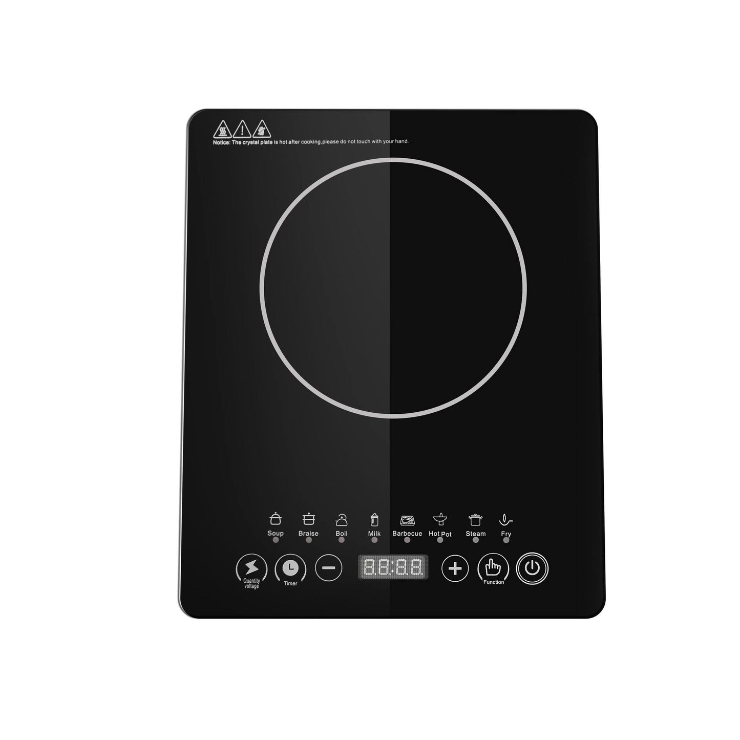 Commercial Countertop Induction Hob - Ceramic, Independent Stove