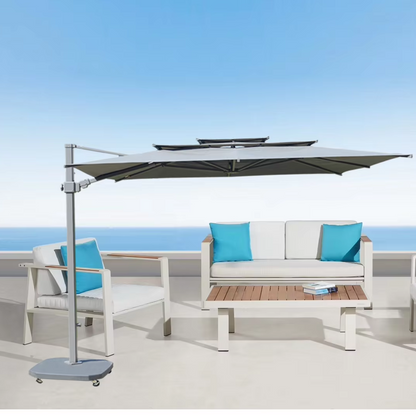 Heavy-Duty Aluminum Cantilever Umbrella - Patio & Garden Furniture