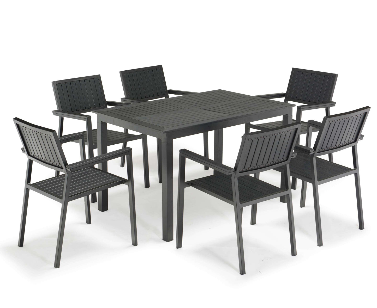 Outdoor Wooden Dining Set - Table, Chairs & Bench for Resort & Hotel