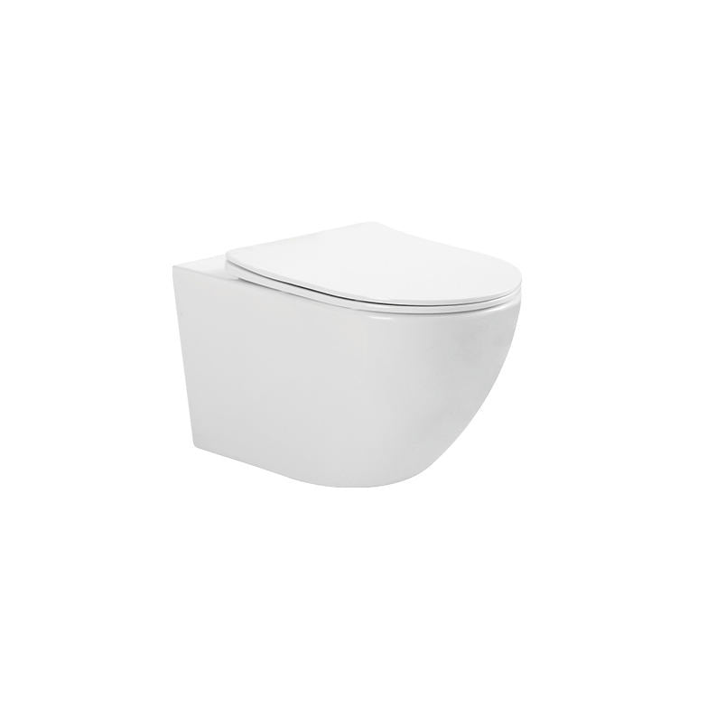 Round Wall-Mounted Toilet with Concealed Tank - CE Certified, Factory Direct