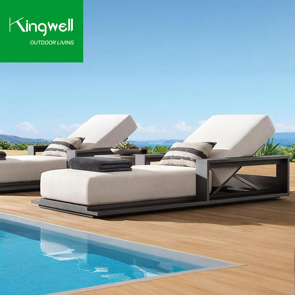 Outdoor Aluminum Sun Lounger - for Hotel, Villa, Beach & Patio