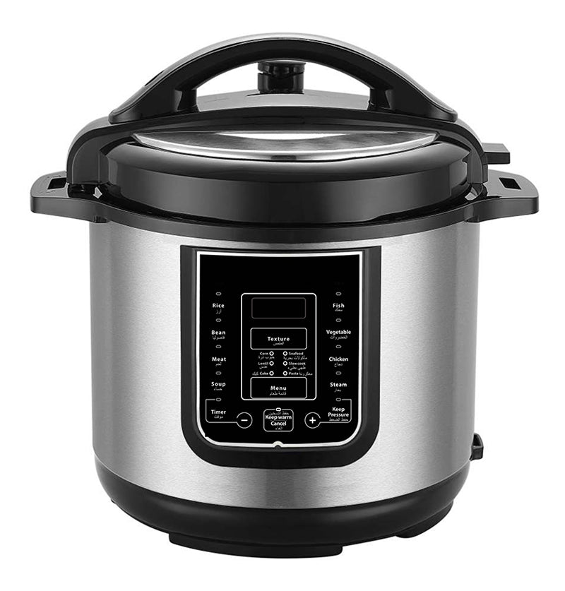 Digital Multi-FSmart Programmable Pressure Cooker & Rice Cooker Set - Multi-Size Options (5L-12L) & 14 Custom Presetsunctional Rice Cooker - 6L Capacity with Durable Heating Tray, Ideal for Indoor & Outdoor Cooking