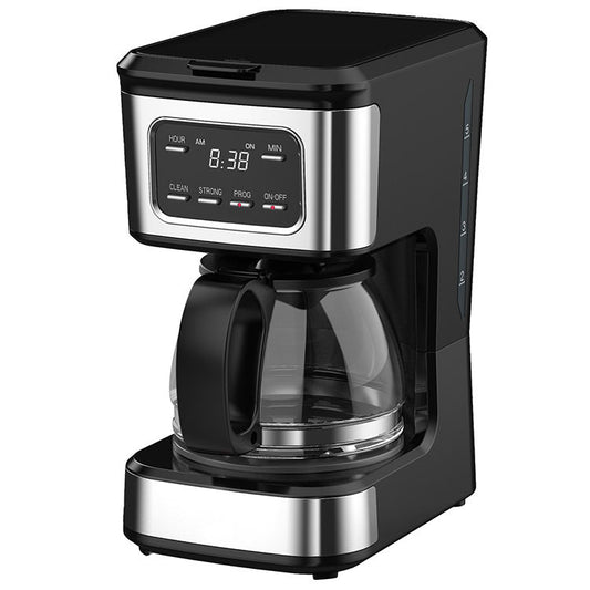 650W Programmable Drip Coffee Maker - 6 Cups, Adjustable Water Level