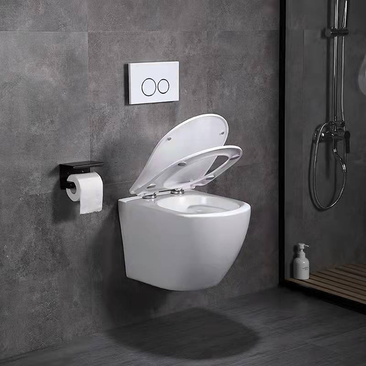 Round Wall-Mounted Toilet with Concealed Tank - CE Certified, Factory Direct