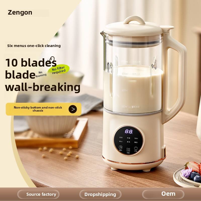 German Auto Soy Milk Maker - 3-in-1 Juicer & Blender, Small Home Appliance