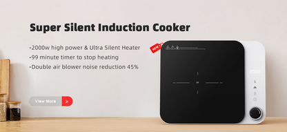 2200W Compact Induction Stove - Vertical, Multifunction Hot Plate