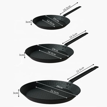 Carbon Steel Fry Pan - Classic Design for Home Kitchen