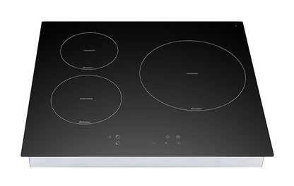 30 Inch Induction Cooktop with 3 Burners and Flexible Cooking Zone