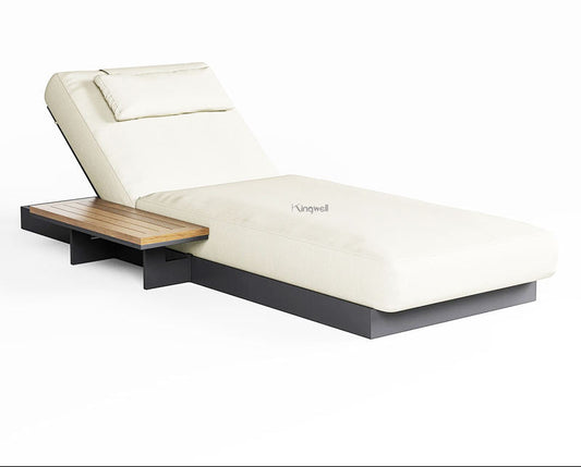 Poolside Aluminum Lounge Chair - Hotel, Villa Beach Patio Furniture