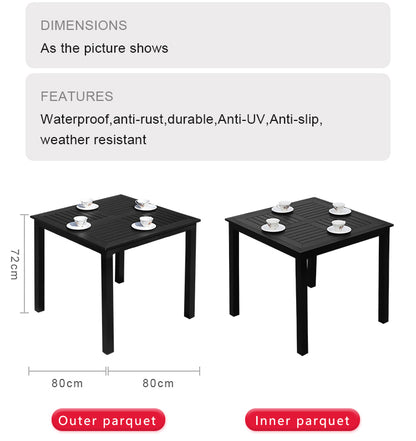 Outdoor Wooden Dining Set - Table, Chairs & Bench for Resort & Hotel