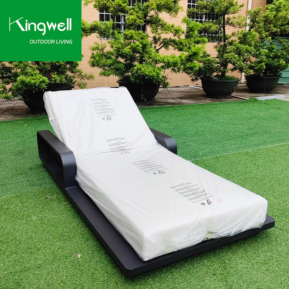 Outdoor Aluminum Sun Lounger - for Hotel, Villa, Beach & Patio