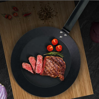 Carbon Steel Fry Pan - Classic Design for Home Kitchen