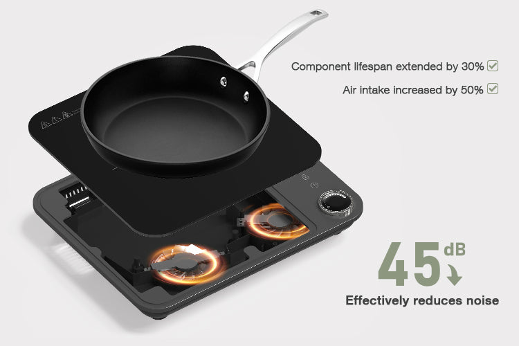 2200W Compact Induction Stove - Vertical, Multifunction Hot Plate