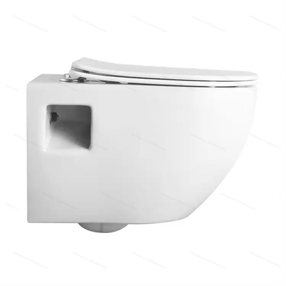 Modern White Wall-Hung Toilet - Ceramic for Hotel & Bathroom