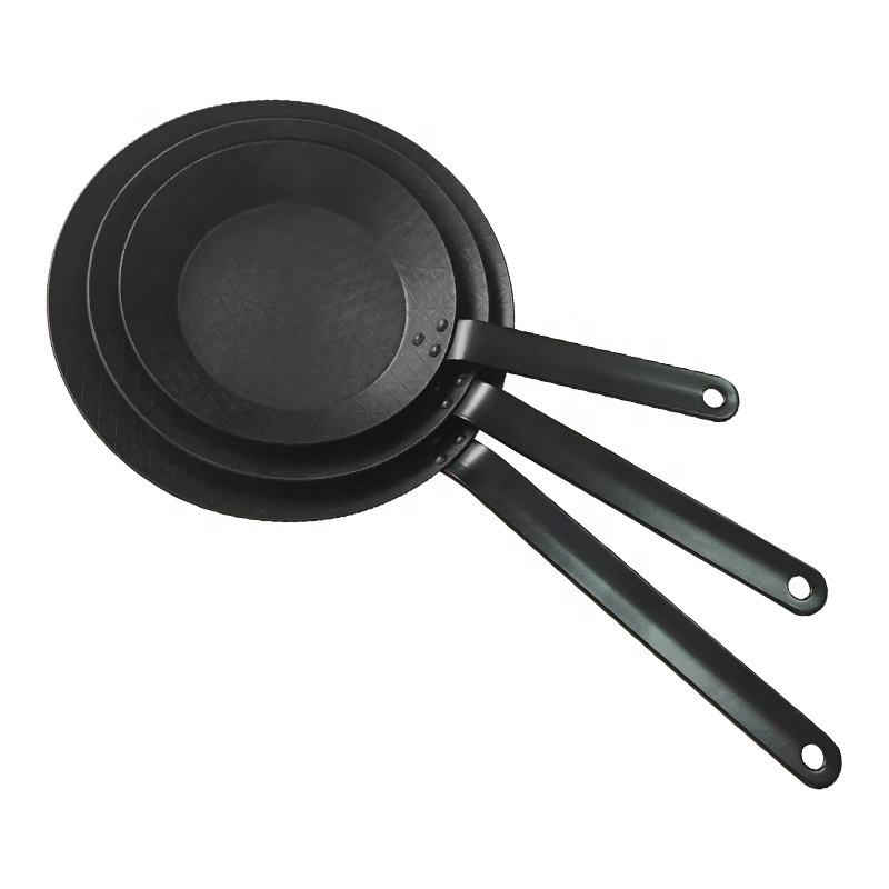 Carbon Steel Fry Pan - Classic Design for Home Kitchen