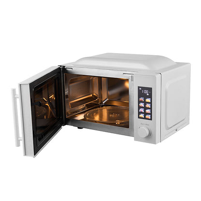 3-in-1 Compact Microwave Oven with Digital Display - 17-20L, Auto Cook, Color Film Panel