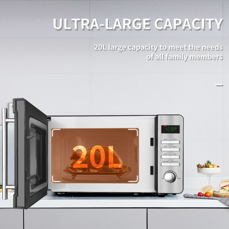 20L Portable Compact Microwave Oven, 220V High-Quality for Dorm, Office & Travel
