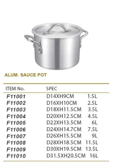 3-Piece Cast Iron Cookware Set - Wood Commercial Aluminum Cooking Pot with Lid - Soup PotHandle, Non-Stick Frying Pans