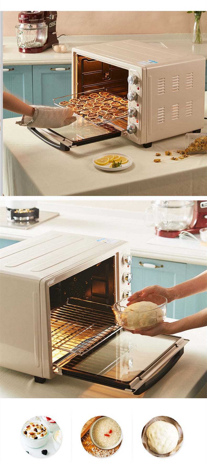 32L Compact Cake Oven - Automatic, Multifunction Mini Oven