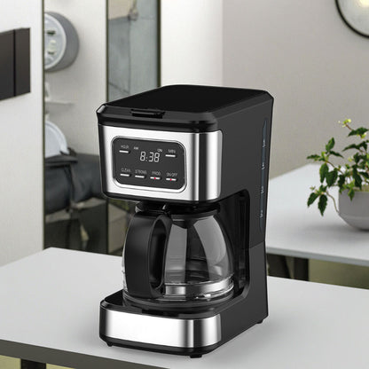 650W Programmable Drip Coffee Maker - 6 Cups, Adjustable Water Level