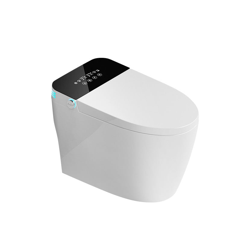 Smart Toilet with Foam Shield & Vortex Siphon Flush - Square Design, Mood Lighting, No Water Pressure Required