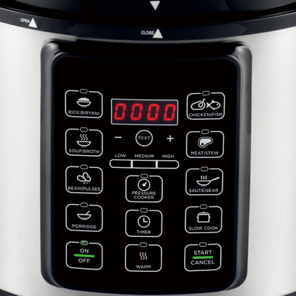 Digital Multi-FSmart Programmable Pressure Cooker & Rice Cooker Set - Multi-Size Options (5L-12L) & 14 Custom Presetsunctional Rice Cooker - 6L Capacity with Durable Heating Tray, Ideal for Indoor & Outdoor Cooking