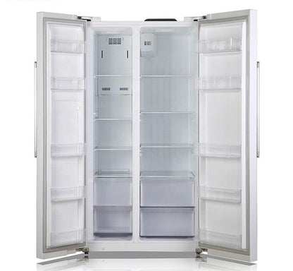 Standard-Depth, Side-by-side Refrigerator, with Ice and Water and Bar Handle Design