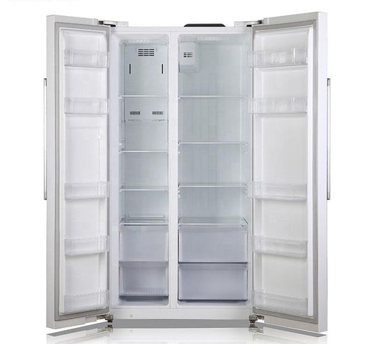 Standard-Depth, Side-by-side Refrigerator, with Ice and Water and Bar Handle Design