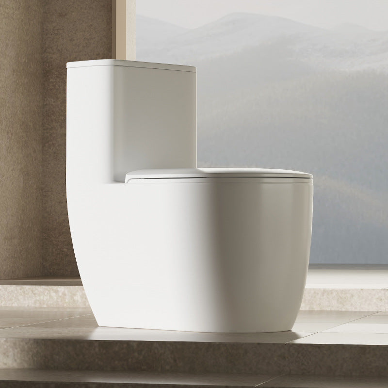 Household Ceramic Toilet - Vortex Flush Technology, Large Water Surface, Water-Saving