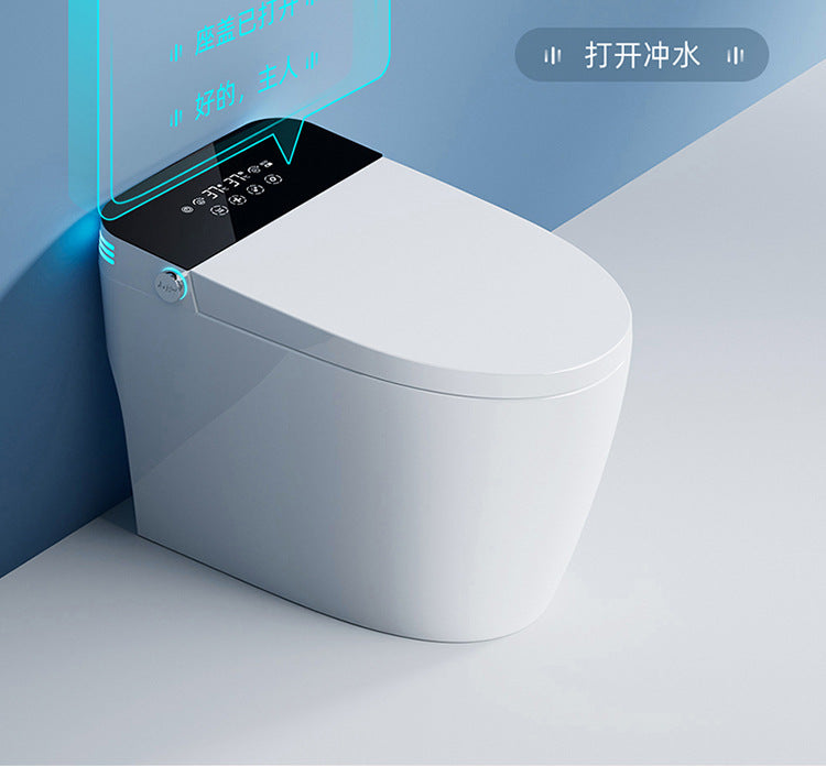Smart Toilet with Foam Shield & Vortex Siphon Flush - Square Design, Mood Lighting, No Water Pressure Required