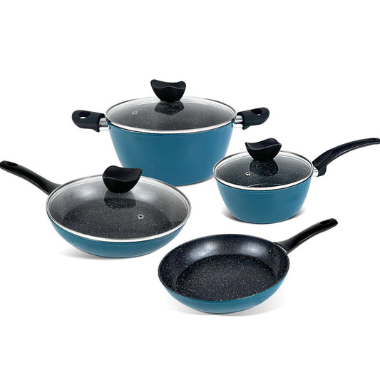 Custom Granite Coating Cookware Set - Non-Stick for Induction, Aluminum
