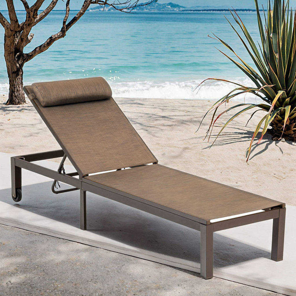 Metal Patio Sunbed - Pool, Beach & Garden Lounger Furniture