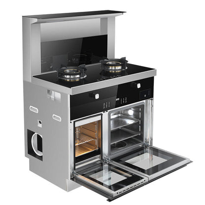 Built-in Steam Oven & Hob Set - For Natural Gas/LPG, Downward Ventilation