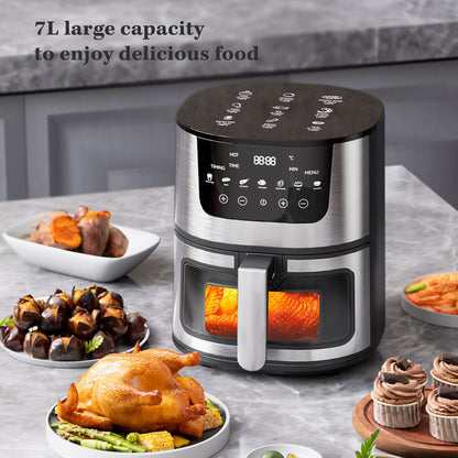 Stainless Steel Digital Air Fryer - Oil-Free, Top Rated
