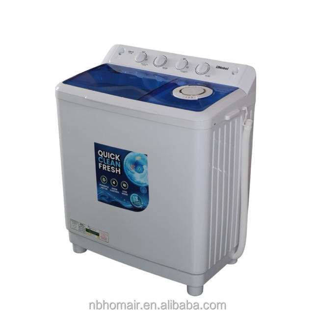 7kg Portable Twin Tub Washer - Semi-Auto, Compact Top Load