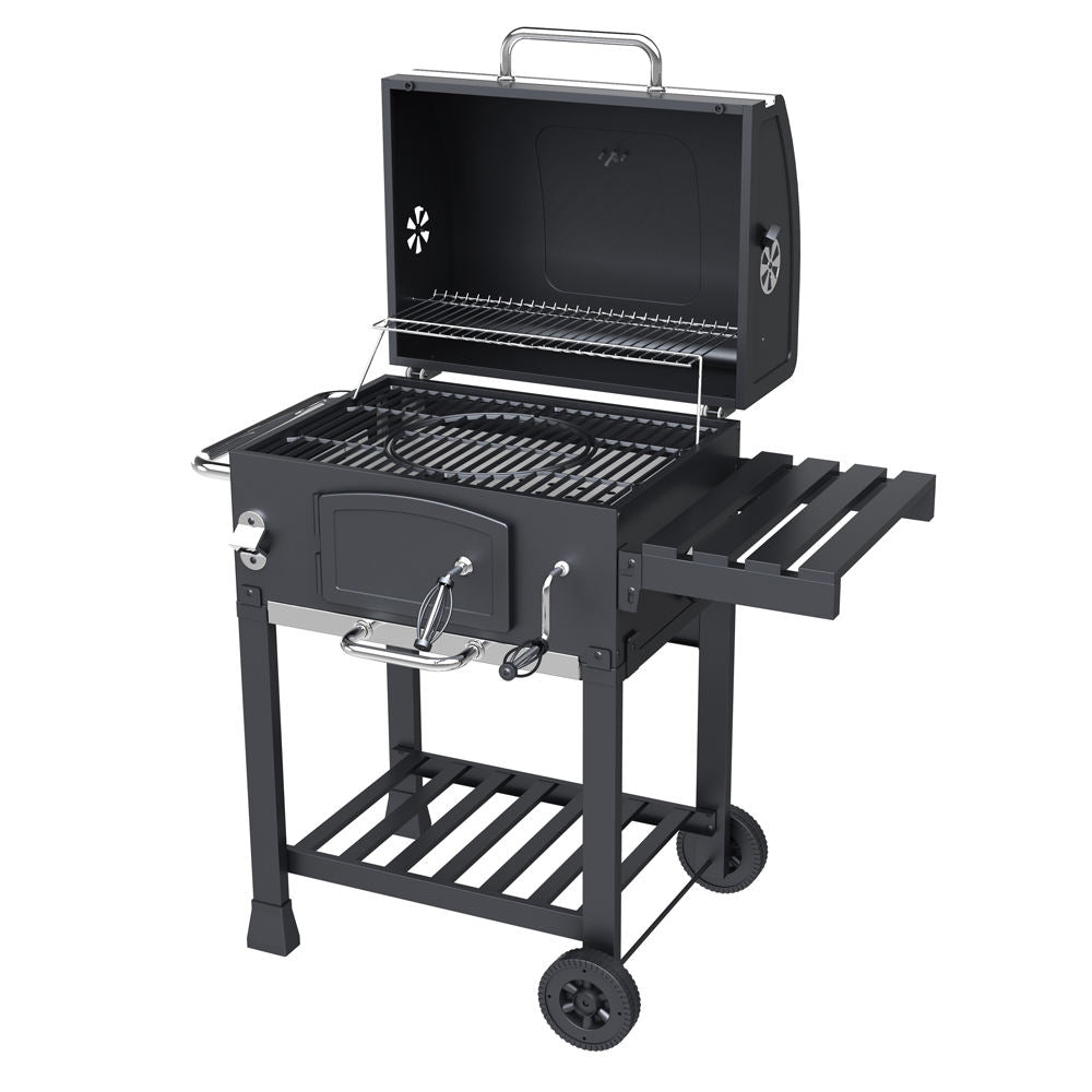 High-Quality Charcoal Grill - Cast Iron for Camping & Patio