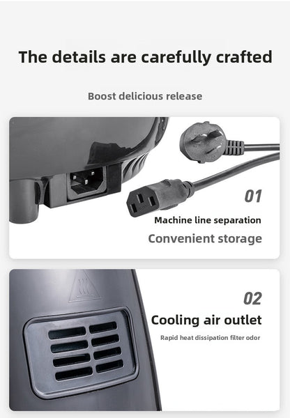 Large Capacity Smart Air Fryer - Modern Electric with 1-Year Warranty