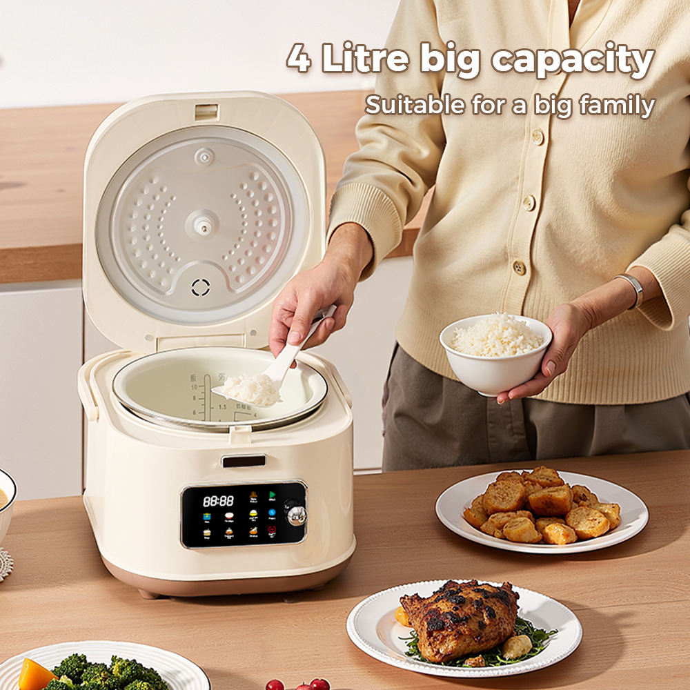 24-Hour Programmable Rice Cooker - Multifunction Kitchen Appliance