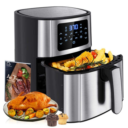 1800W 8L Multifunction Air Fryer - Oil-Free with Reusable Silicone