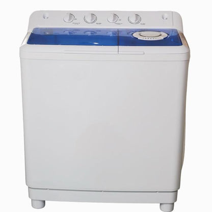 7kg Portable Twin Tub Washer - Semi-Auto, Compact Top Load