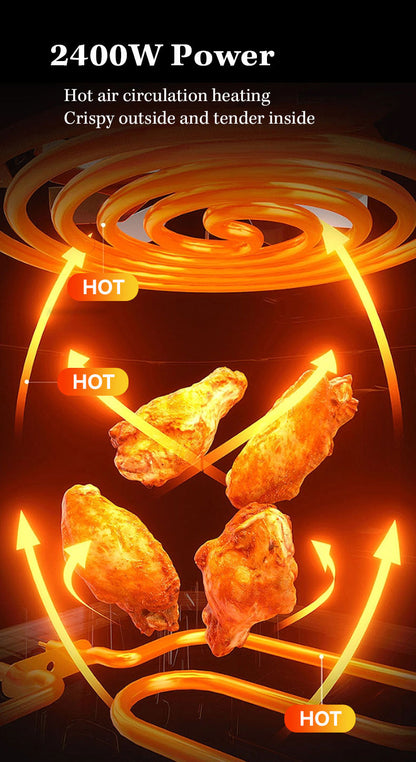 Stainless Steel Digital Air Fryer - Oil-Free, Top Rated